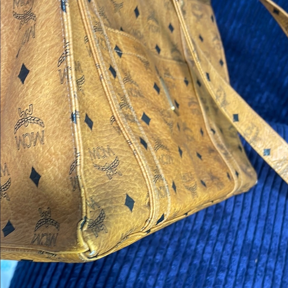 MCM Brown Leather Tote Bag - Picture 12 of 15